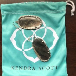 Grey Pearl Danielle earrings by Kendra Scott